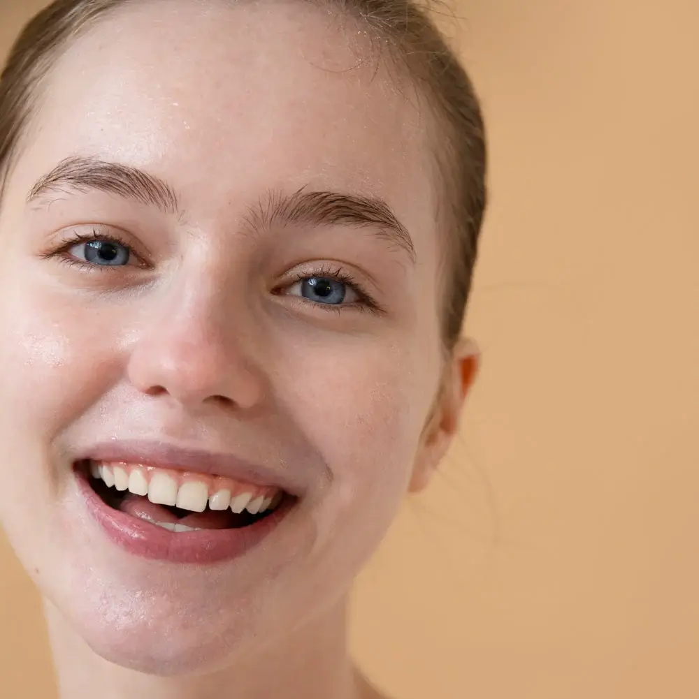 woman smiling